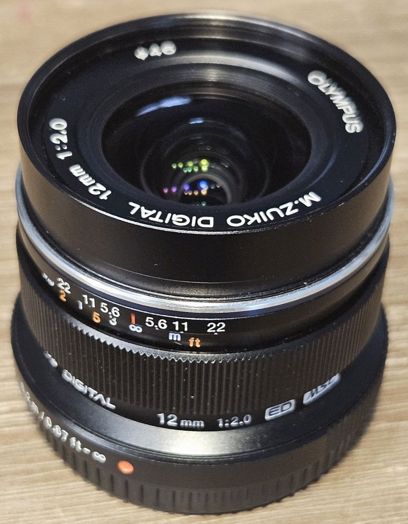 Olympus MFT 12mm F2 groothoeklens in zeer goede staat, Ophalen, Micro Four Thirds, Olympus, Groothoeklens