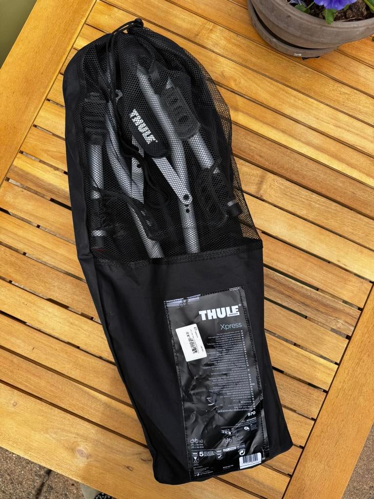 Thule Xpress fietsendrager incl 1 thule bike frame adapter, Ophalen, Zo goed als nieuw, Trekhaakdrager