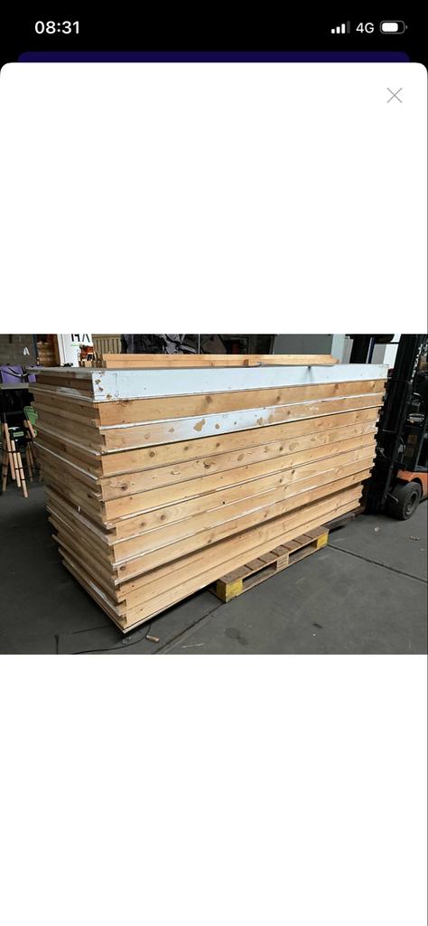 13 wandpanelen / systeemwanden 260 cm hoog, diverse breedtes, Ophalen, Gebruikt