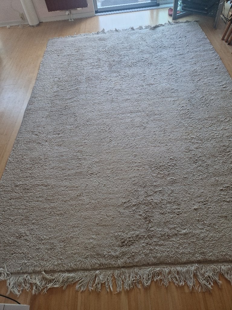 Mooi beige Marokkaans tapijt, Ophalen, Gebruikt, 200 cm of meer, 200 cm of meer
