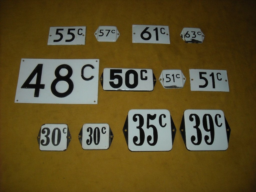 oud huisnummer 30c 35c 39c 48c 50c 51c 55c 57c 61c 63 c, Ophalen of Verzenden
