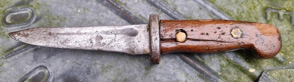 Originele omgebouwde K98 bajonet tot vechtmes., Ophalen of Verzenden, Landmacht, Duitsland, Mes of Dolk