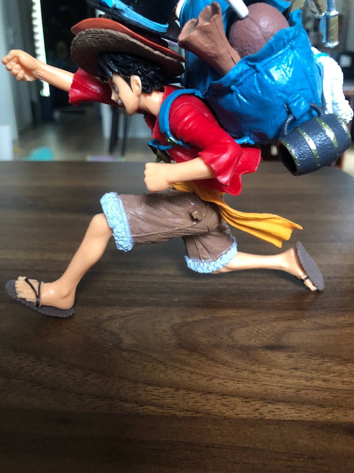 One Piece Monkey D. Luffy figuur - rennende pose, Ophalen of Verzenden, Zo goed als nieuw