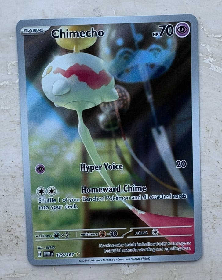Chimecho - 179/167 - Twilight Masquerade - IR - Pokémon, Ophalen of Verzenden, Zo goed als nieuw
