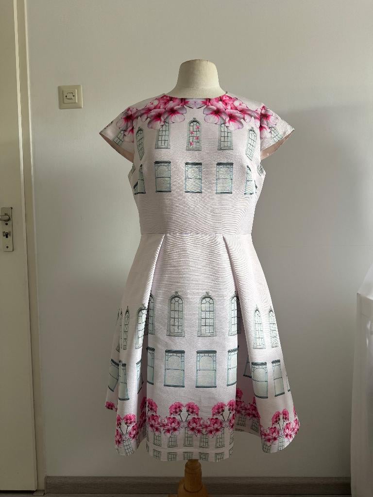 Ted Baker jurk maat 4=40, Maat 38/40 (M), Wit, Ophalen of Verzenden, Zo goed als nieuw