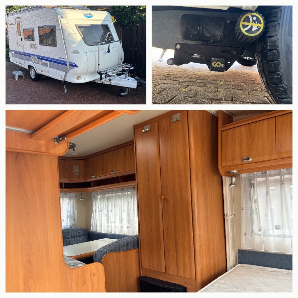 Hobby de luxe easy 400SF met mover, voortent en fietsdragers, Caravans en Kamperen, Caravans, 2 aparte bedden, Schokbreker, Hobby