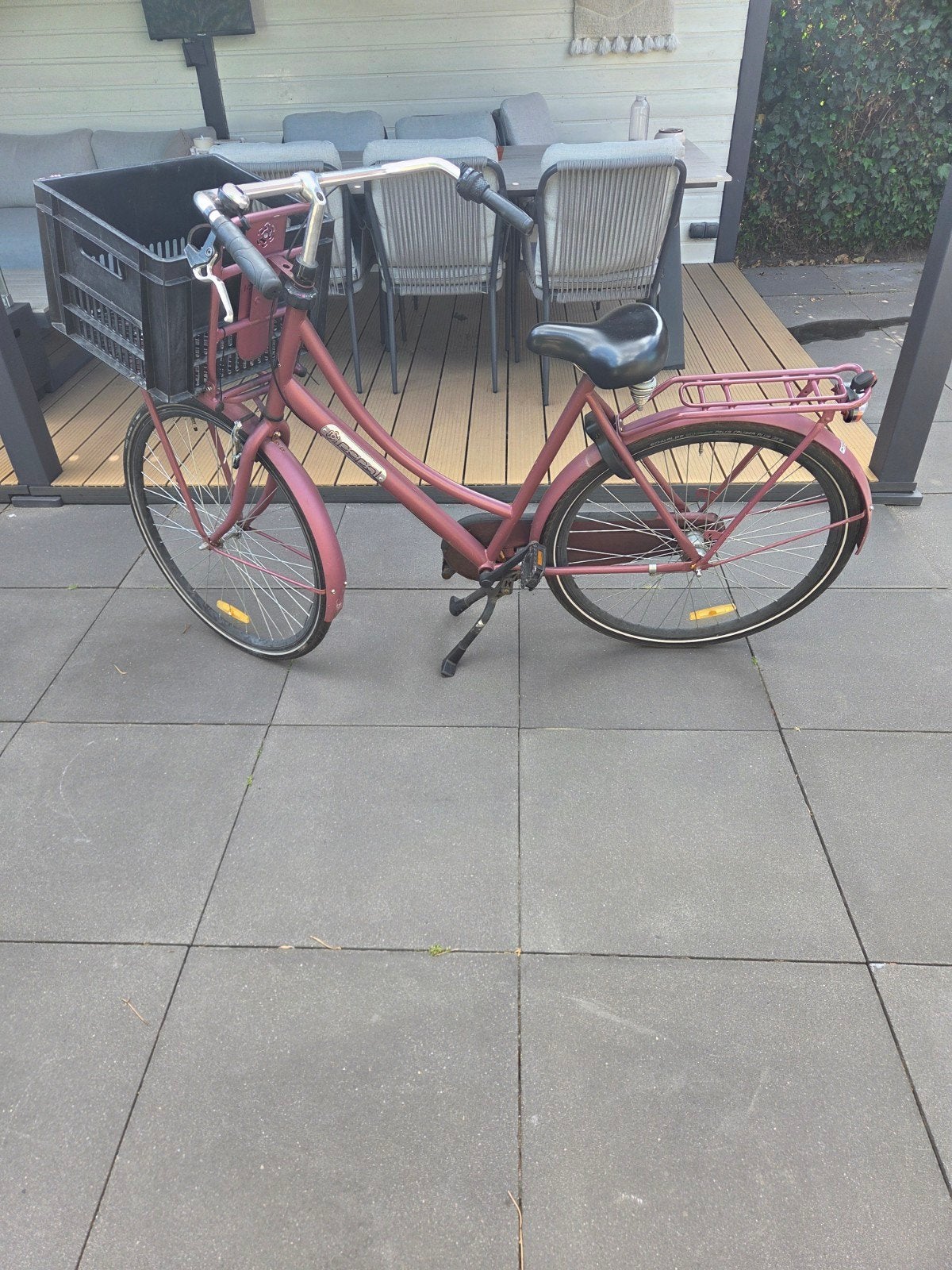 Popal Daily Dutch Basic Damesfiets 28 inch - 3 versnellingen, Fietsen en Brommers, Fietsen | Dames | Damesfietsen, Gebruikt, Velgrem