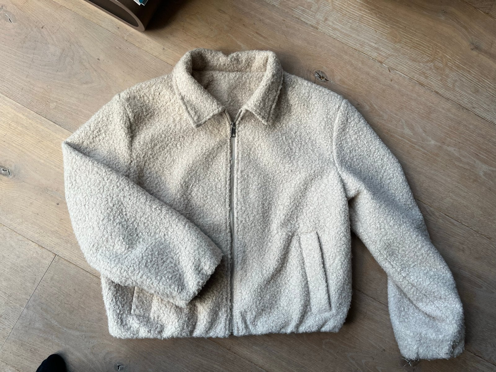 Teddy tussenjas van Zeeman - Maat L/XL, Ophalen of Verzenden, Gedragen, Maat 46/48 (XL) of groter, Beige