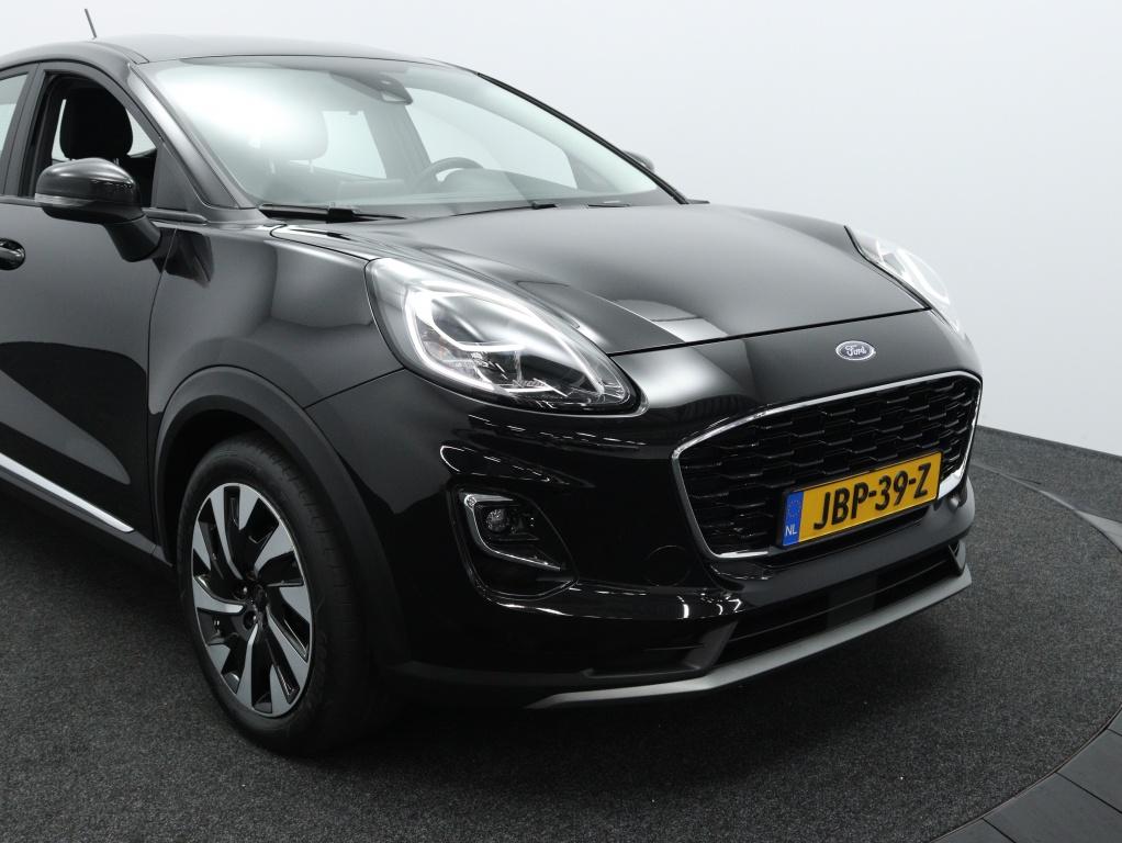 Ford Puma 1.0 EcoBoost Hybrid Titanium Automaat | Private le, 12 maanden, Stof, Euro 6, Zwart