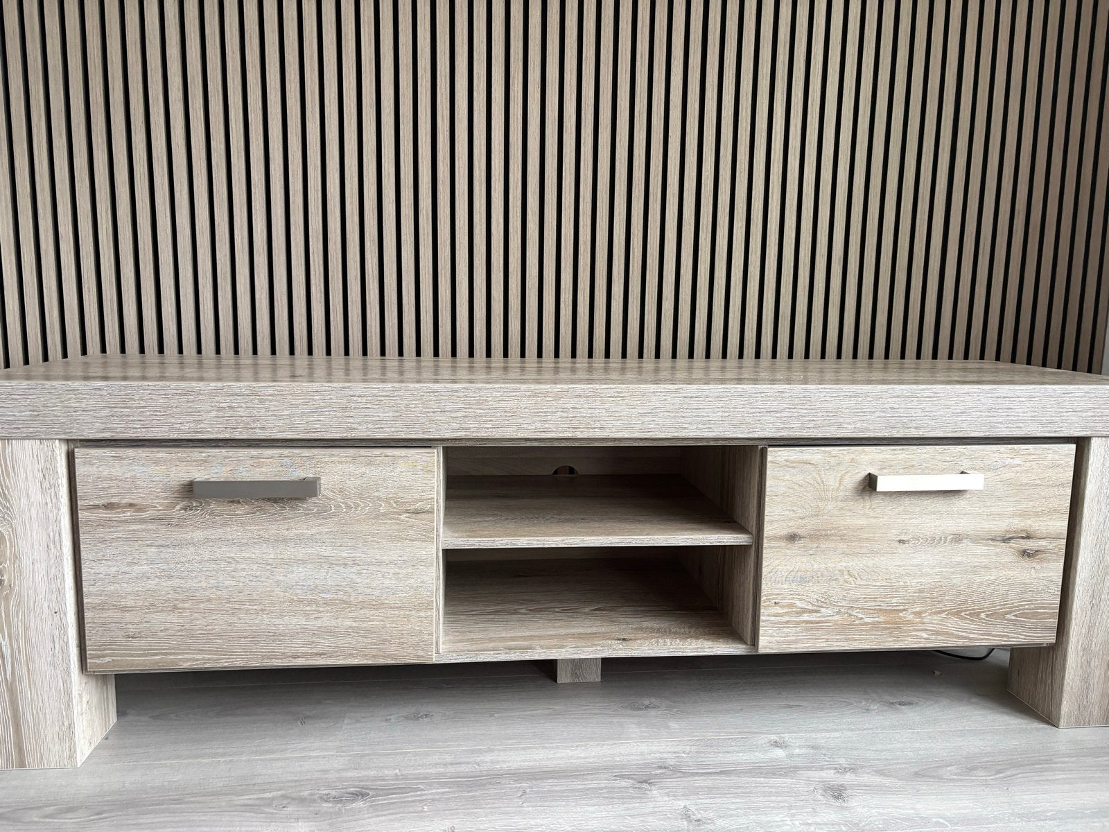 Foto 4 van TV-meubel en salontafel set - Licht hout