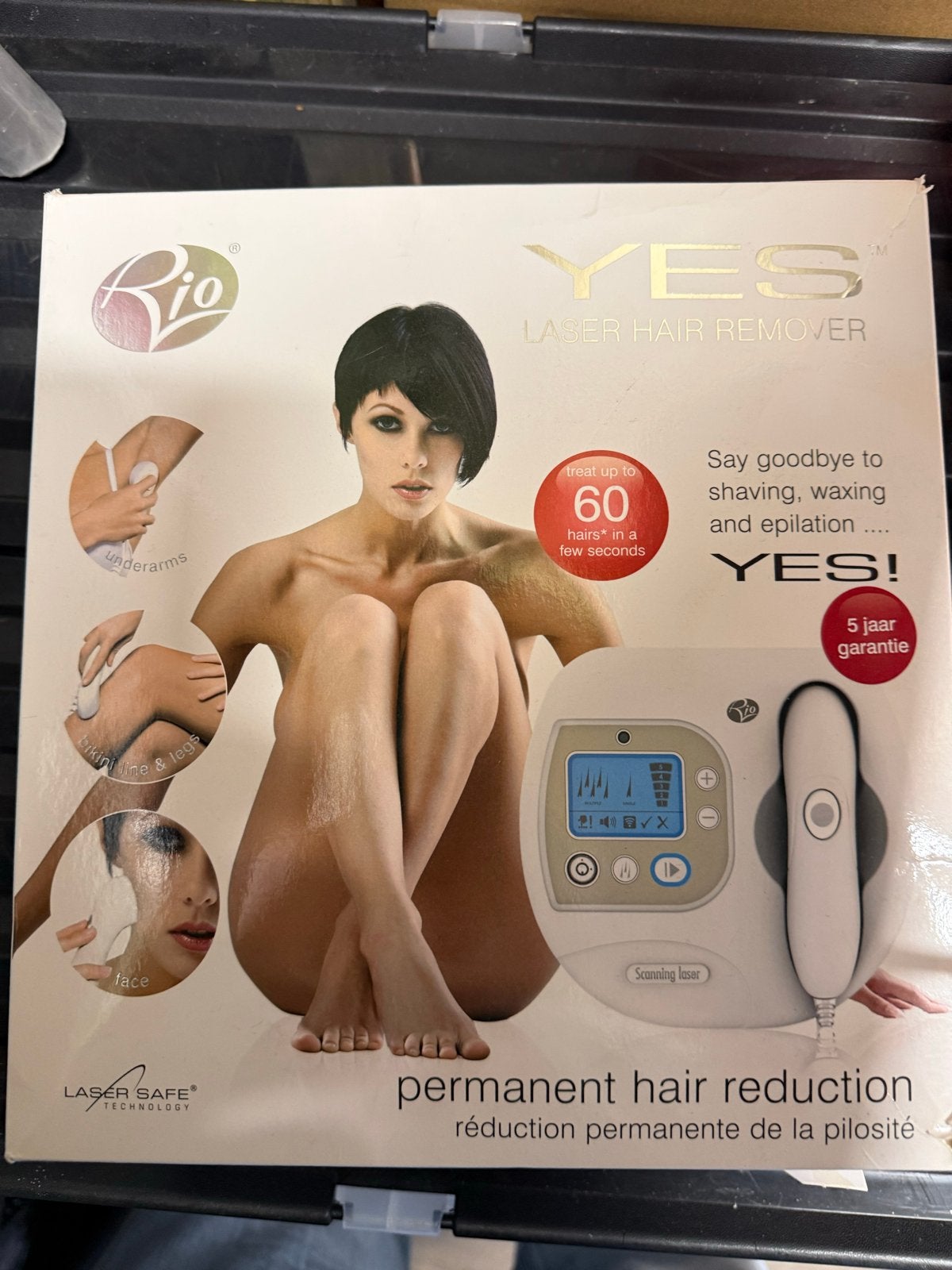 YES! Laser Hair Remover - Permanente ontharing (nieuw!), Ophalen of Verzenden, Zo goed als nieuw, Scheren en Epileren