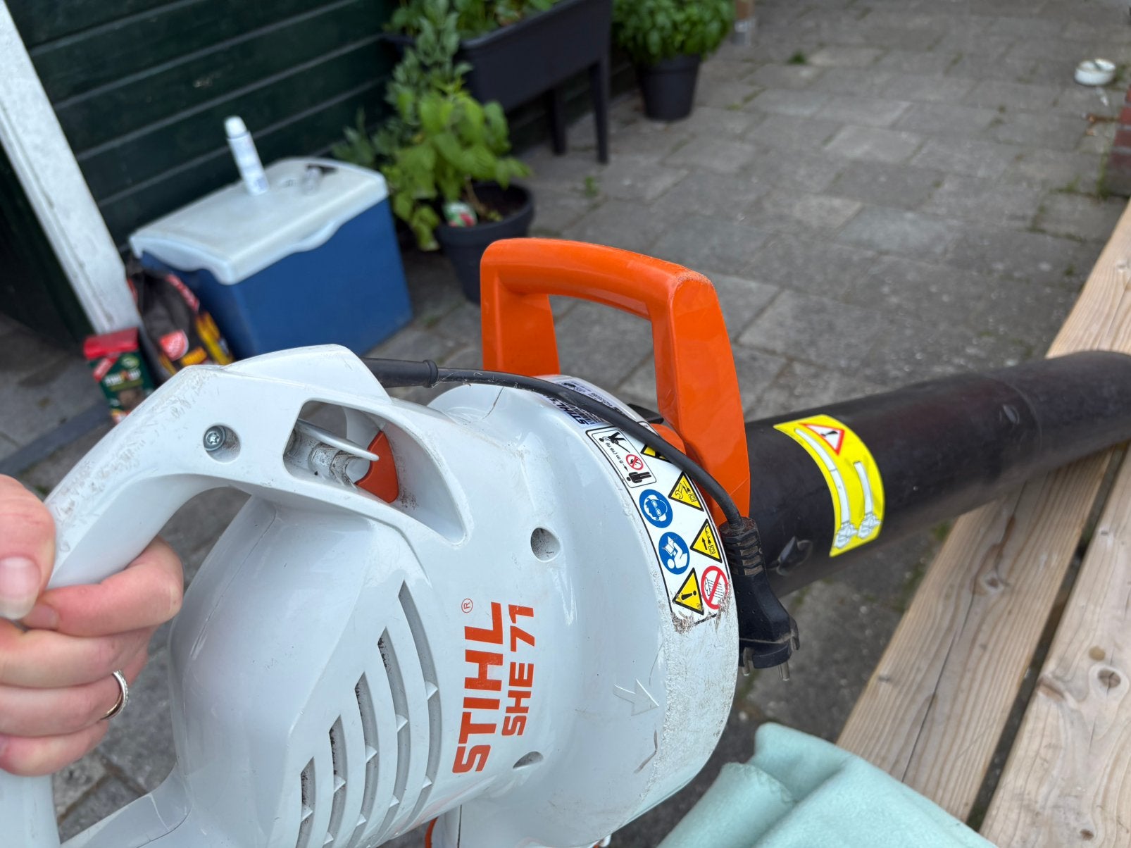 Bladblazer/bladzuiger styl, Ophalen of Verzenden, Zo goed als nieuw, Elektrisch, Handgedragen