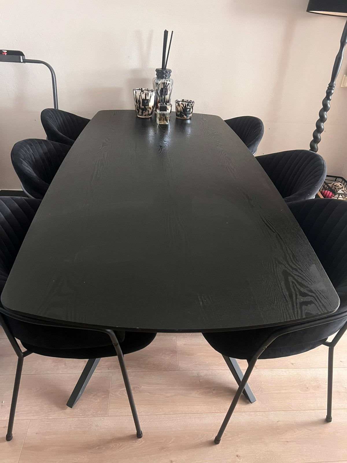 Deens ovale eettafel, Ophalen, 200 cm of meer, 50 tot 100 cm, Zo goed als nieuw
