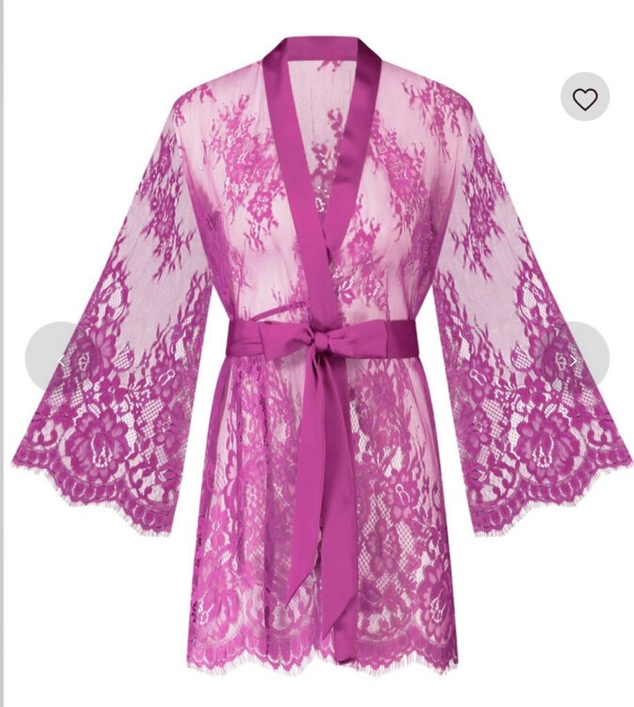 Nieuw kimono lace isabelle hunkemuller xl, Ophalen of Verzenden, Paars, Badjas