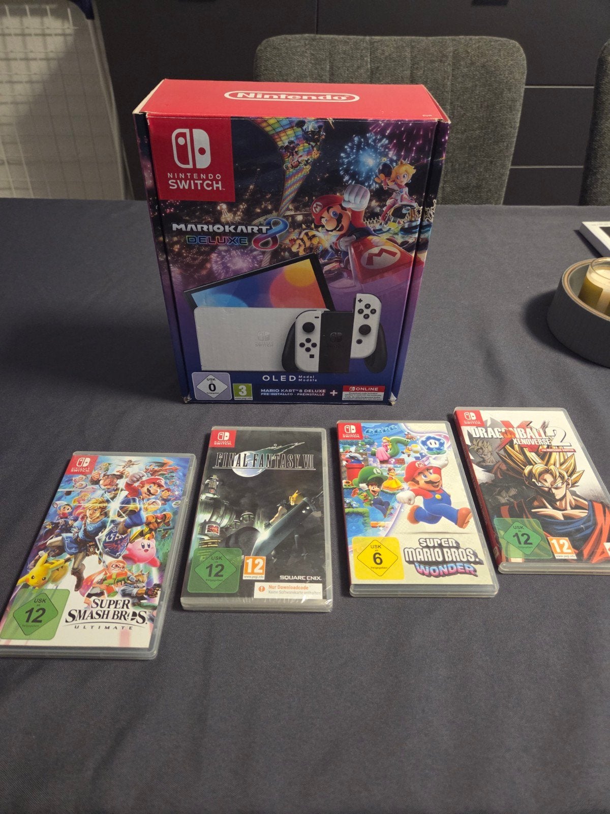 Nintendo Switch OLED 64GB White Edition OP 550€  + Garantie, Ophalen, Zo goed als nieuw, Met 2 controllers, Switch OLED