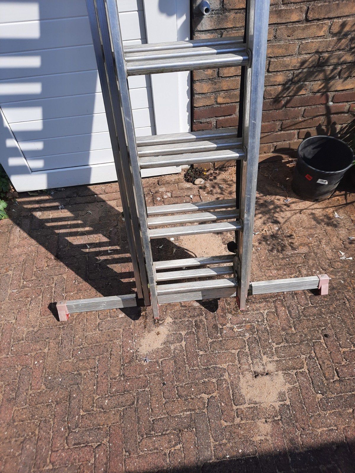 aluminium Latex ladder 3  9 trekken, Ophalen, 4 meter of meer