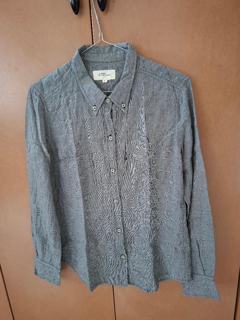 Isabel Marant Etoile geruite blouse/overhemd | Maat 2, Kleding | Dames, Blouses en Tunieken, Gedragen, Maat 38/40 (M), Zwart, Verzenden