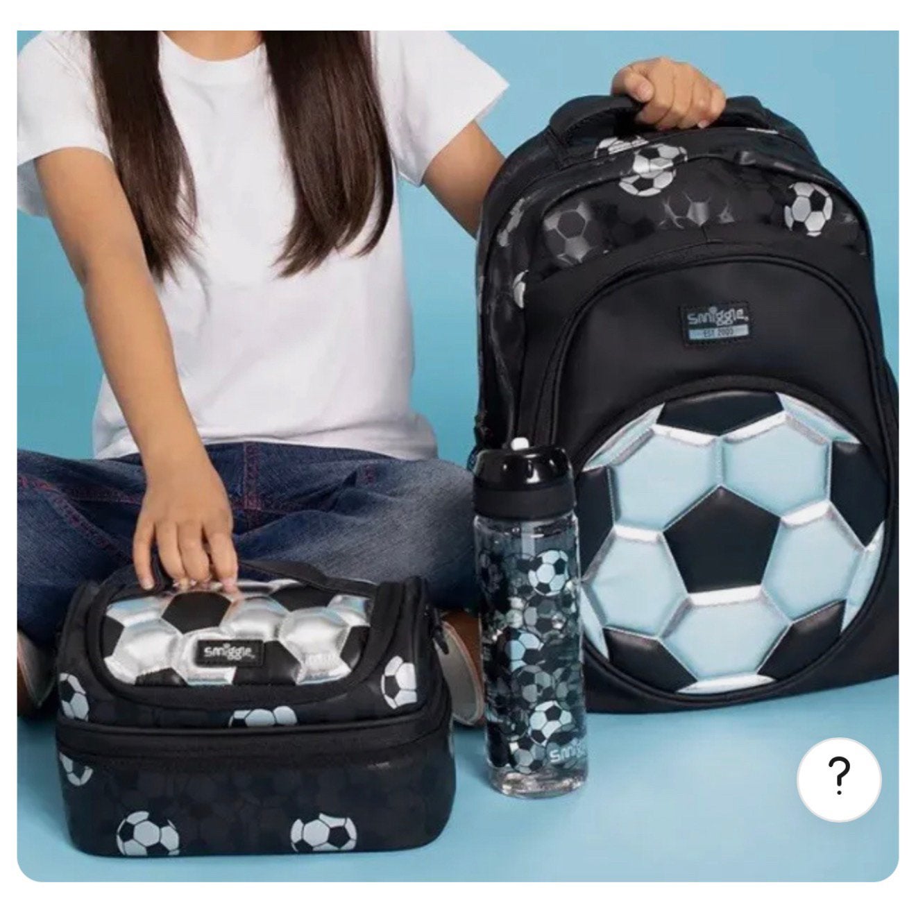 Smiggle Voetbal schooltas etui bidon rugzak rugtas school, Rugtas, Nieuw, Ophalen of Verzenden, H