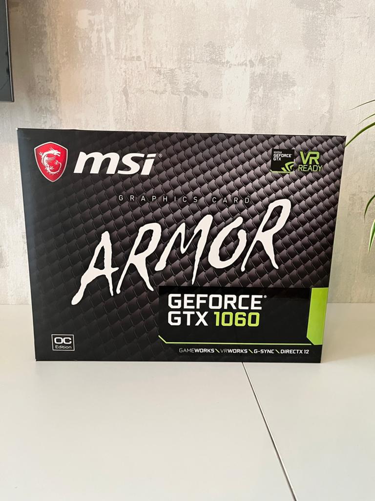 MSI ARMOR gtx 1060 6gb, Computers en Software, Videokaarten, Ophalen of Verzenden, GDDR5, PCI, DVI