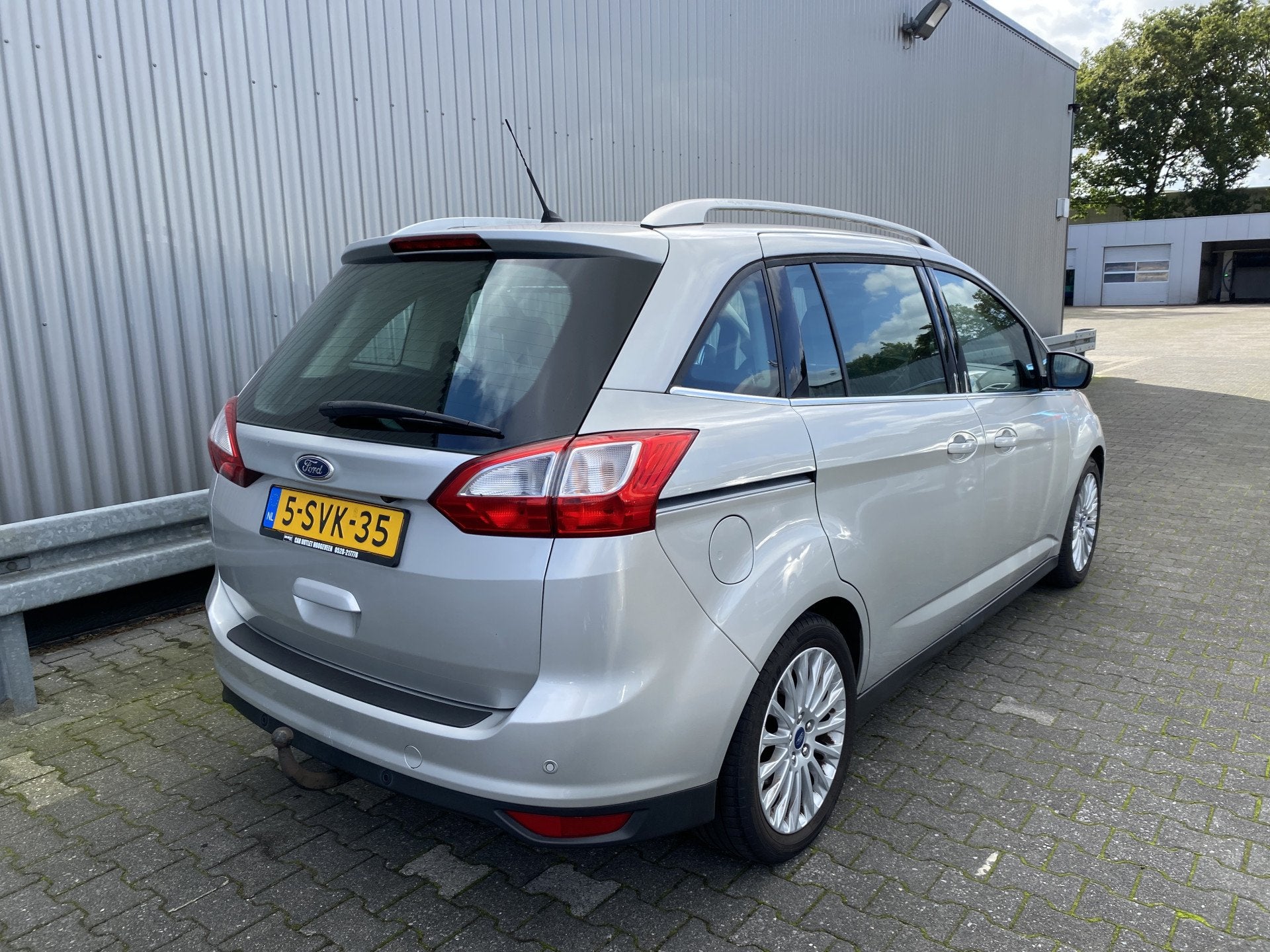 Ford Grand C-Max 1.0 Titanium Clima, Navi, CC, PDC & Cam, Zo, Auto's, Voorwielaandrijving, Stof, Gebruikt, Origineel Nederlands