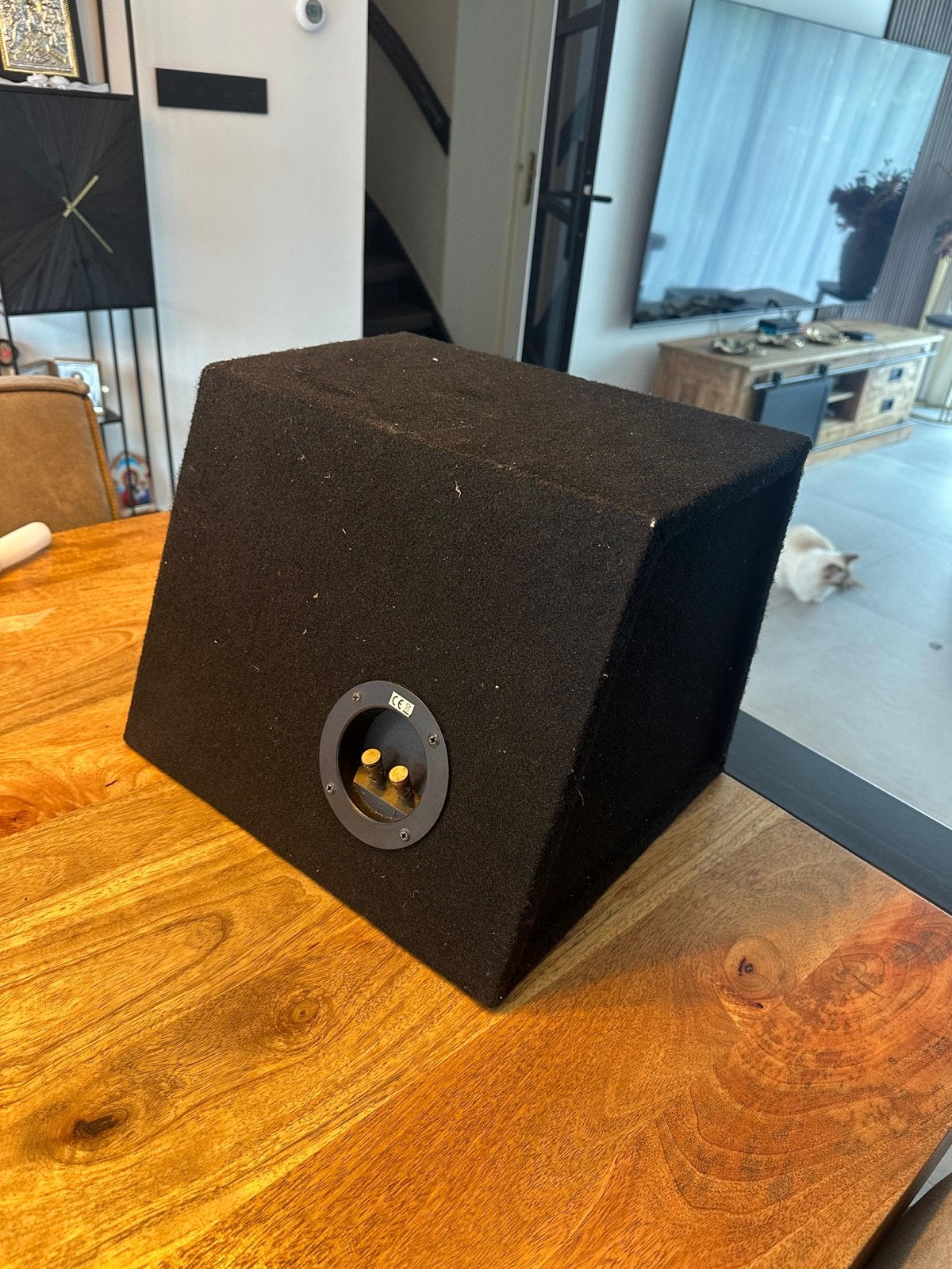 Gladen SQX08 VB Subwoofer in kist (8 inch / 250W RMS) – ZGAN, Ophalen of Verzenden, Zo goed als nieuw, Subwoofer, Overige merken