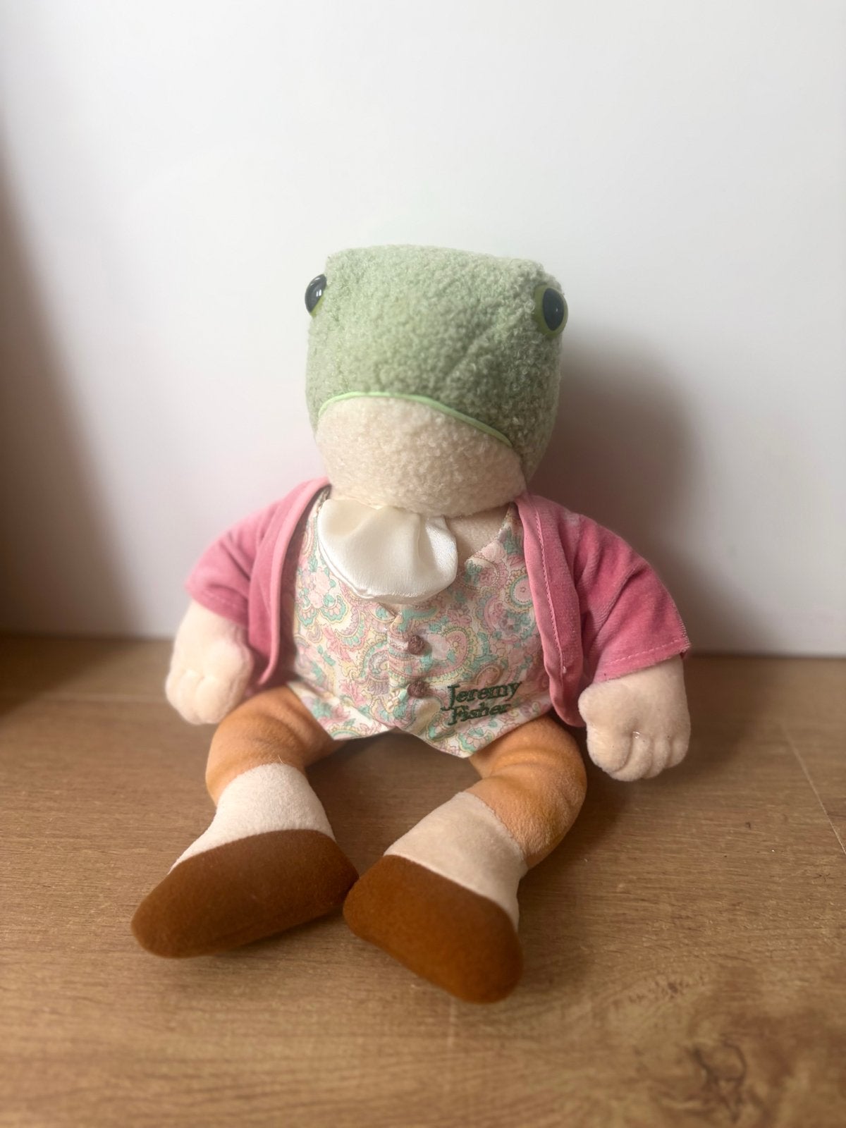 Vintage Jeremy Fisher knuffel - Beatrix Potter kikker, Kikker, Overige merken, Overige karakters, Ophalen of Verzenden