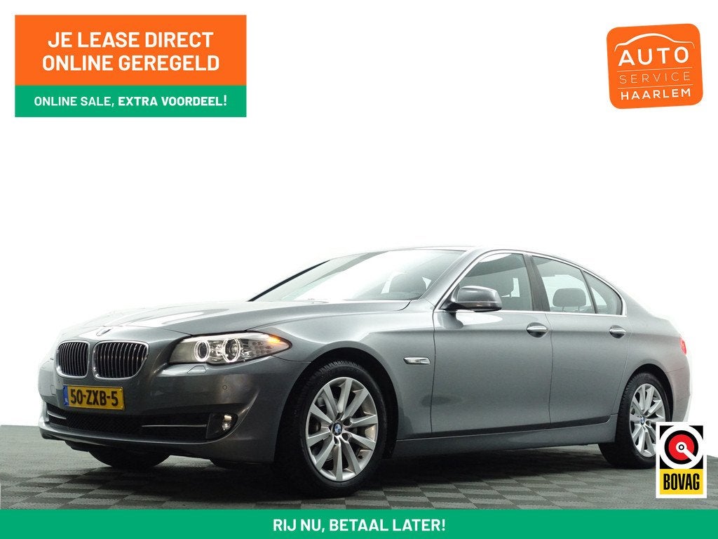 BMW 5 Serie 520i M Sport Aut- Xenon Led, Stoelverwarming, Vi, Auto's, BMW, Automaat, Euro 5, Achterwielaandrijving, Gebruikt