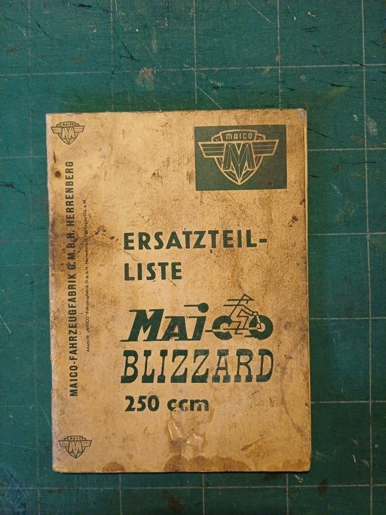 MAICO Blizzard parts list ersatzteil-liste onderdelen lijst, Ophalen of Verzenden, Overige merken