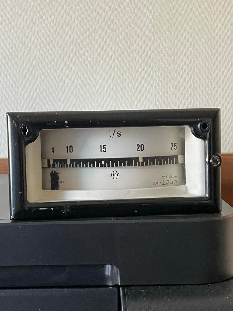 Retro LICO Debietmeter - Vintage Industriële Meter, Ophalen of Verzenden, Overige typen