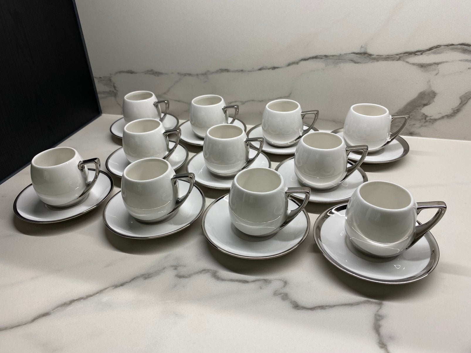 22-delige vintage espresso set - Schäfer, Gebruikt, Overige merken, Ophalen of Verzenden, Modern