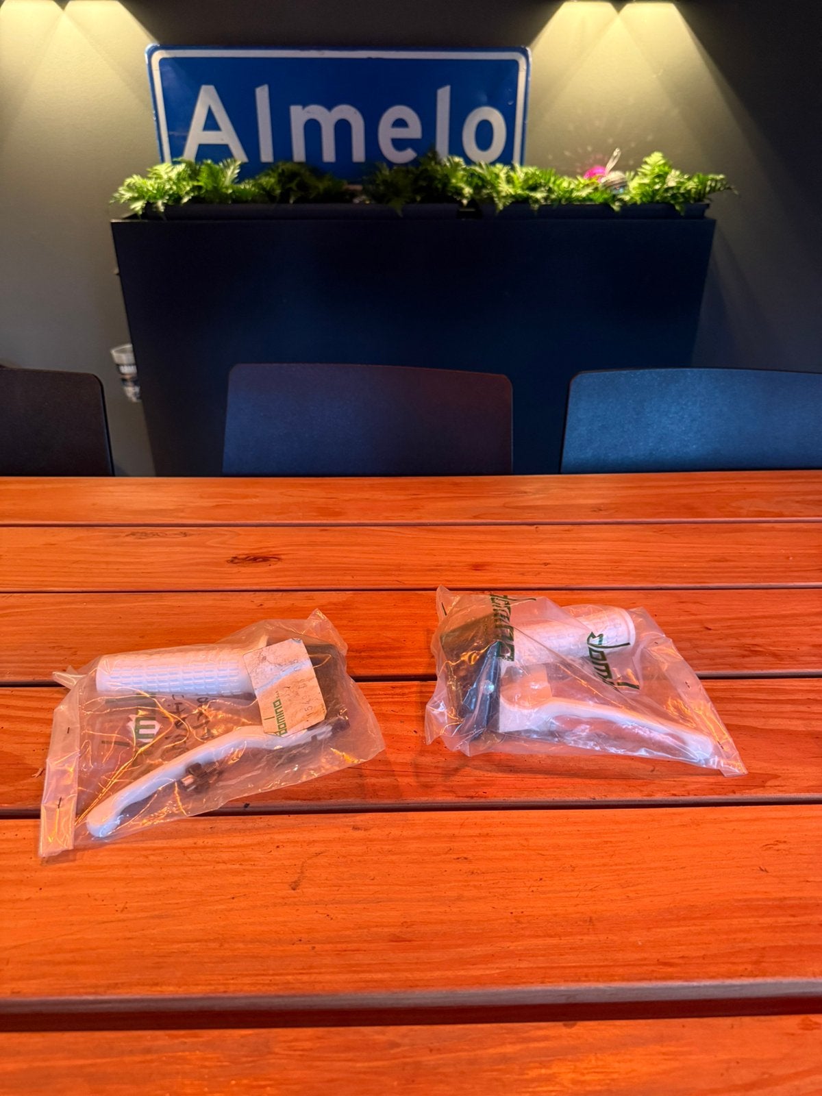 Originele witte domino hendels set nos, Ophalen of Verzenden, Nieuw, Overige typen