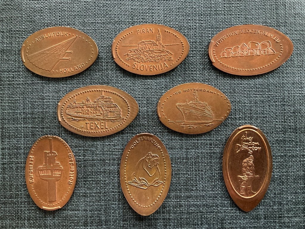 Perssouvenir Munten - Elongated Coins, Ophalen, Overige landen, Losse munt