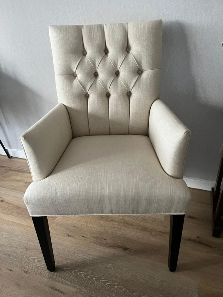 2 prachtige stoelen, Huis en Inrichting, Fauteuils, Ophalen, 75 tot 100 cm, Zo goed als nieuw, Stof