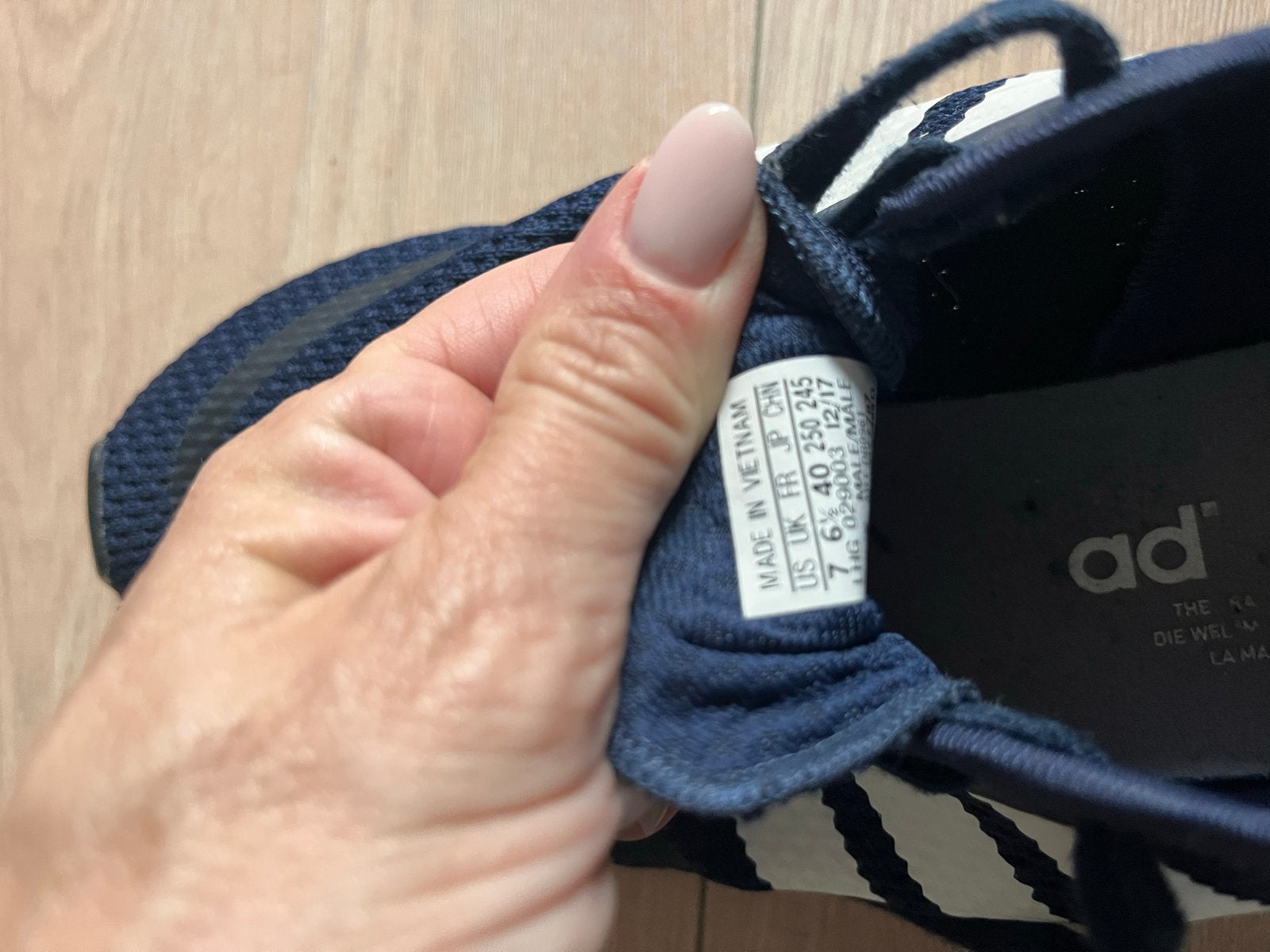 Adidas gympen, Ophalen of Verzenden, Blauw, Sneakers of Gympen