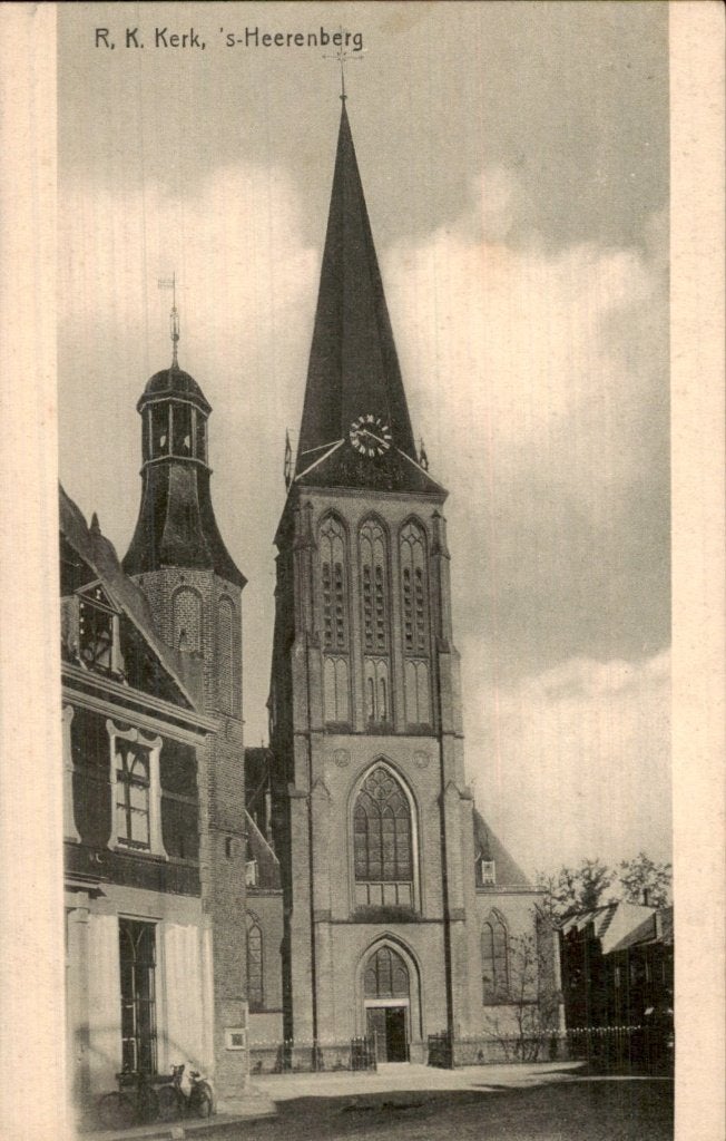s-Heerenberg - R.K. Kerk - toren, Ophalen of Verzenden, 1920 tot 1940, Gelopen, Gelderland