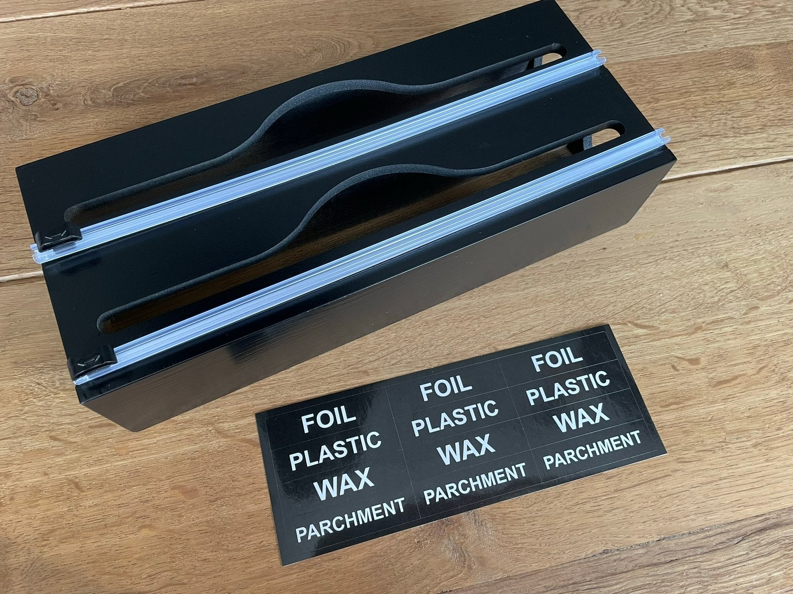 Zwarte folie dispenser - Keuken Organizer, Overige typen, Hout, Nieuw, Ophalen of Verzenden