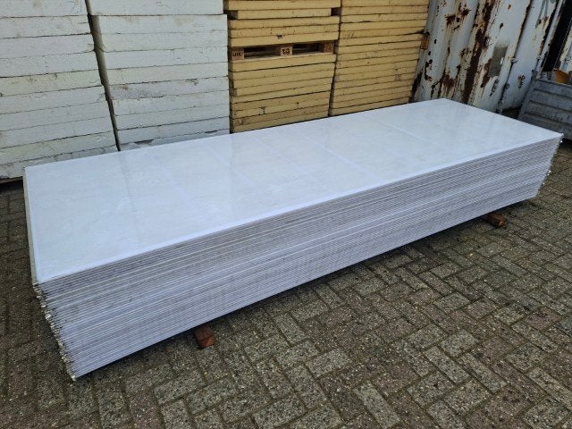 polycarbonaat opaal kanaalplaten 105x332,5 cm, afdak, Ophalen, Gebruikt, Kunststof, Overige typen