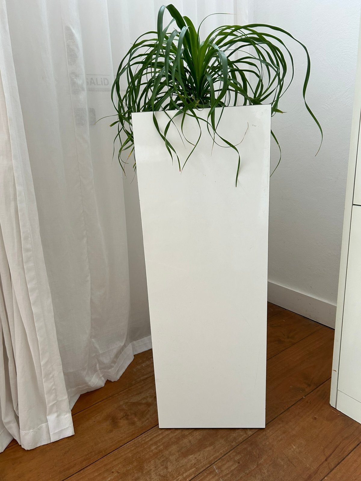 Plantenzuil wit hoogglans., Huis en Inrichting, Woonaccessoires | Zuilen en Pilaren, Ophalen, Zo goed als nieuw