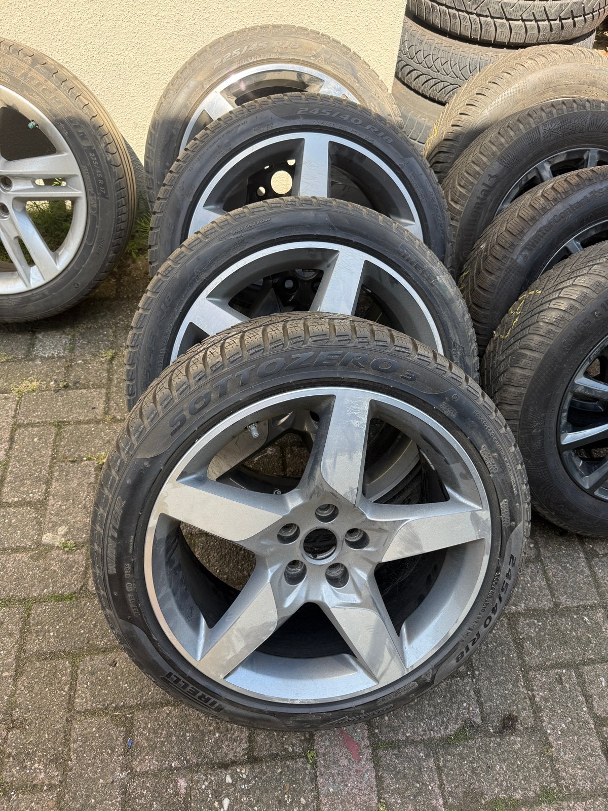 Orginele winterset Pirelli voor jaguar Volvo en Landrover, Auto-onderdelen, Banden en Velgen, Ophalen, 18 inch, Banden en Velgen