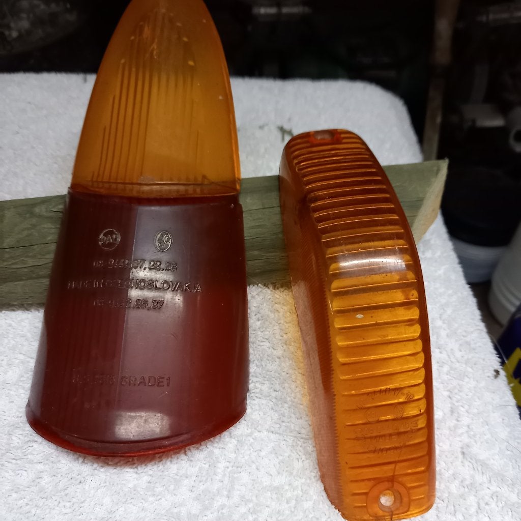 richting +achterlicht kapje oldtimer Skoda., Ophalen of Verzenden, Gebruikt, Skoda