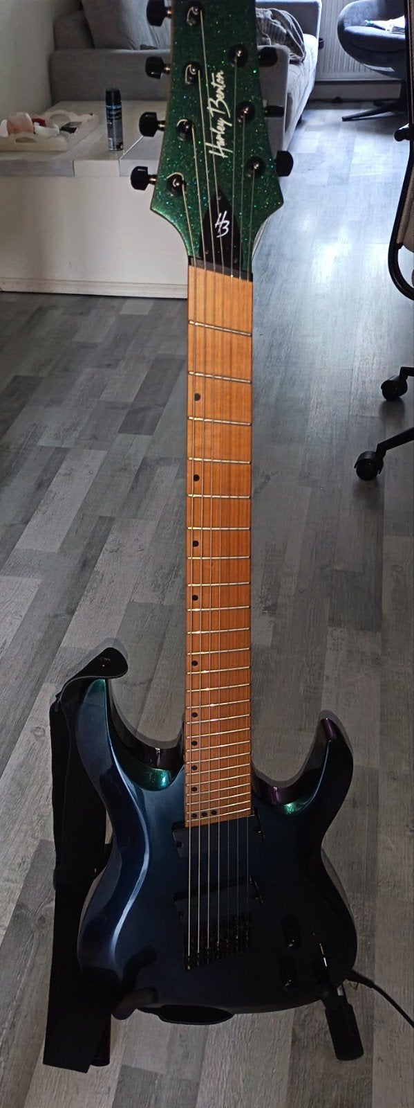 Harley Benton R457FFB Roasted Maple Multiscale, Muziek en Instrumenten, Ophalen of Verzenden, Zo goed als nieuw, Solid body, Overige merken