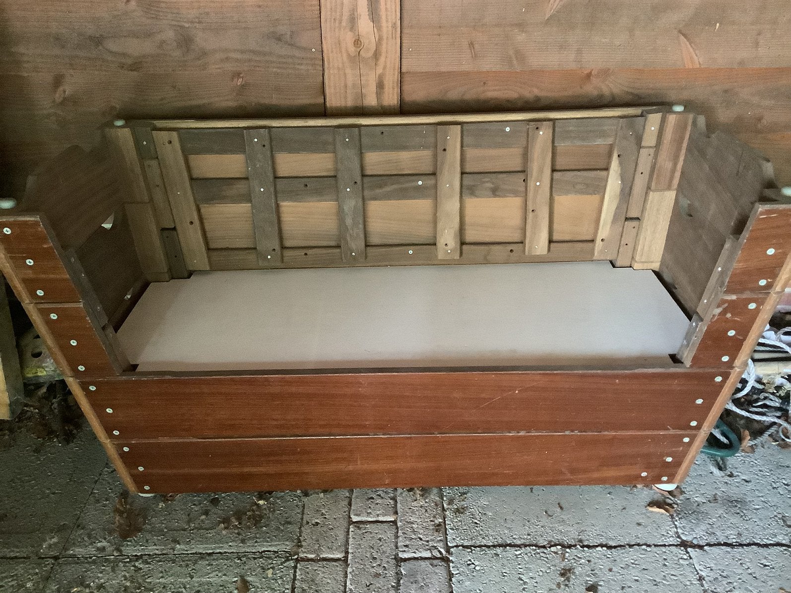 Bank bankje kast turnkast (bieden is oké), Ophalen, Minder dan 75 cm, Vintage, Tweepersoons