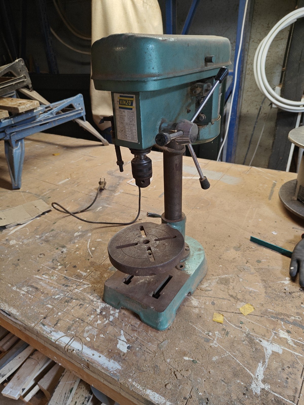 Vintage Kolomboormachine - Kinzo, Ophalen of Verzenden, Gebruikt, Minder dan 400 watt, Kolomboormachine