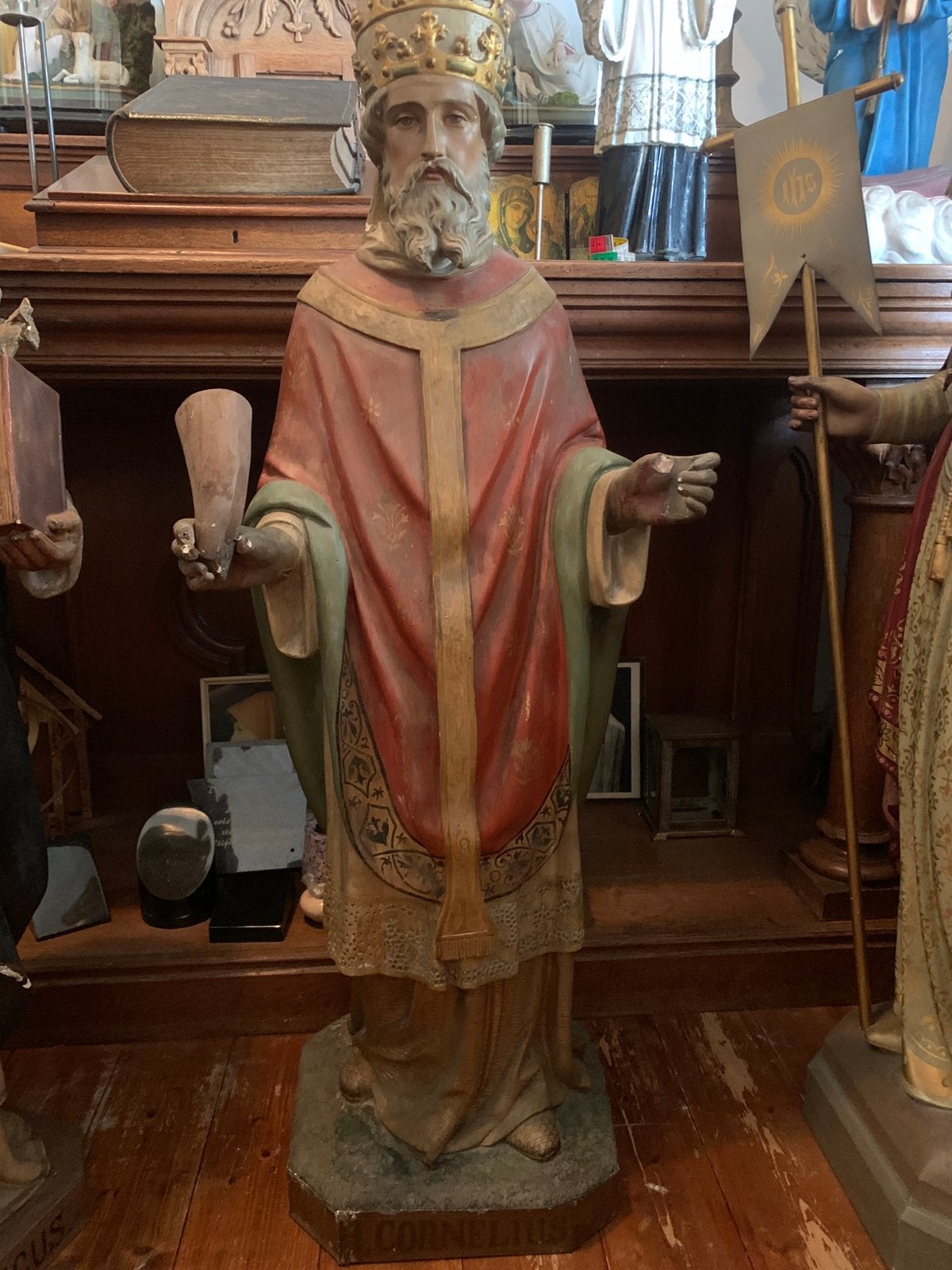 Kerkbeeld Cornelius/Cornelis/ gips., Antiek en Kunst, Ophalen