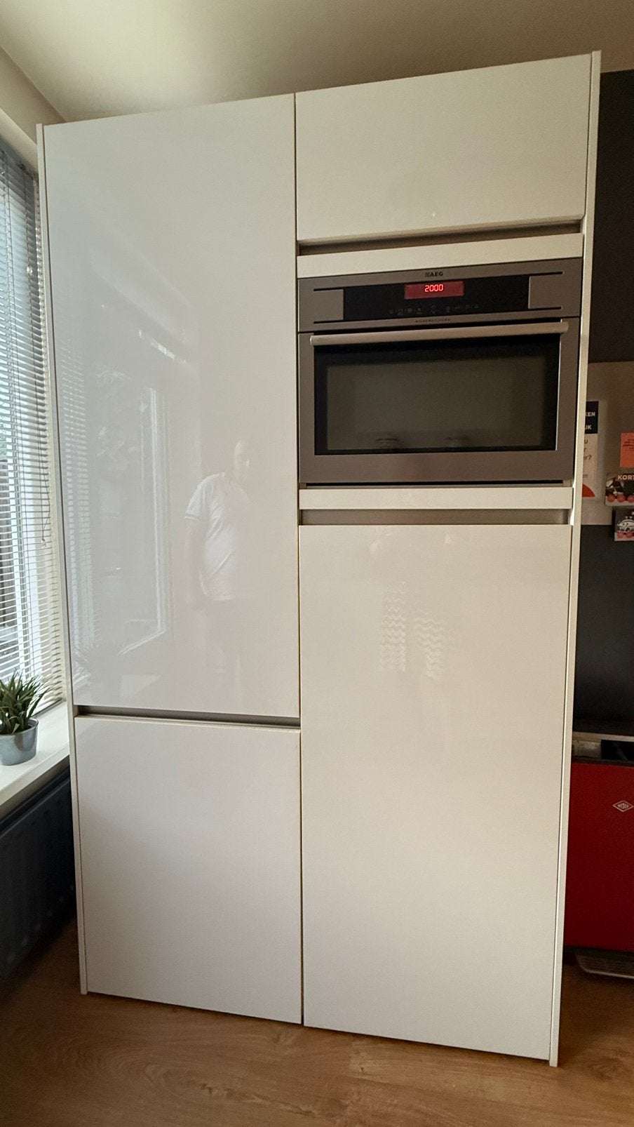 Keuken: compleet inclusief aparatuur, Ophalen, Zo goed als nieuw, Wit, Hout