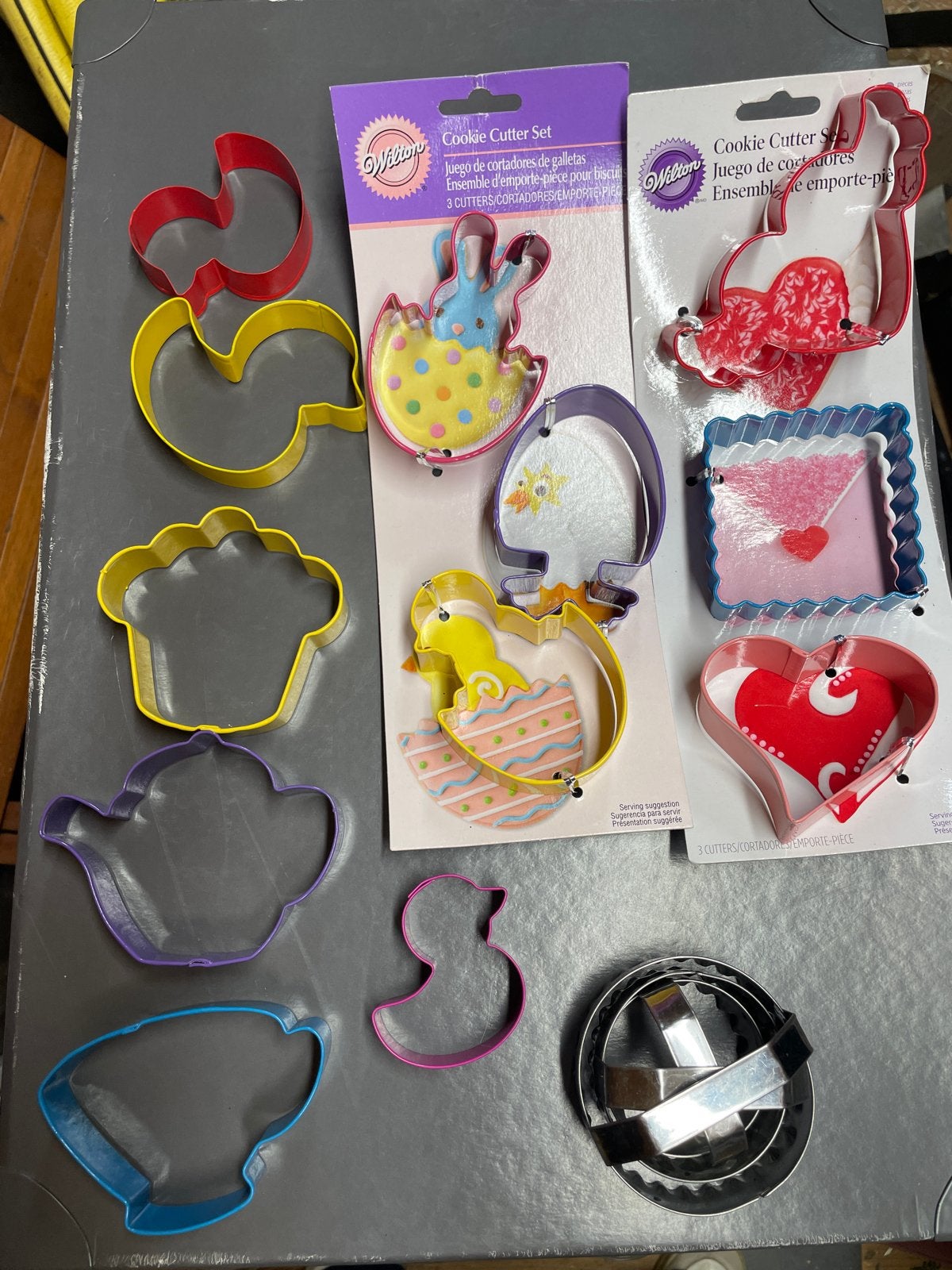 Wilton Uitstekers Set - Diverse Vormen voor Koekjes en Meer, Ophalen of Verzenden, Metaal, Meerkleurig, Overige merken