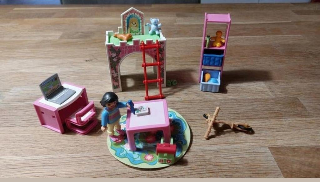 Complete Set - PLAYMOBIL CITY LIFE 9270 Meisjeskamer, Ophalen of Verzenden, Zo goed als nieuw, Jongen of Meisje