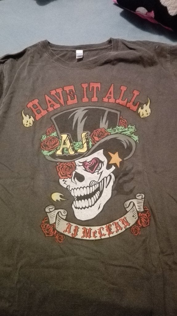 backstreet boys Aj T-Shirt origineel maat large, Verzenden, Nieuw, Deurposter of groter, Muziek