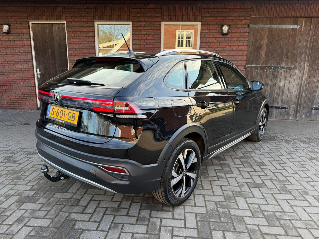 Volkswagen Taigo 1.0 TSI Style Automaat| Trekhaak| ACC| Came, 1160 kg, Gebruikt, Leder en Stof, Zwart