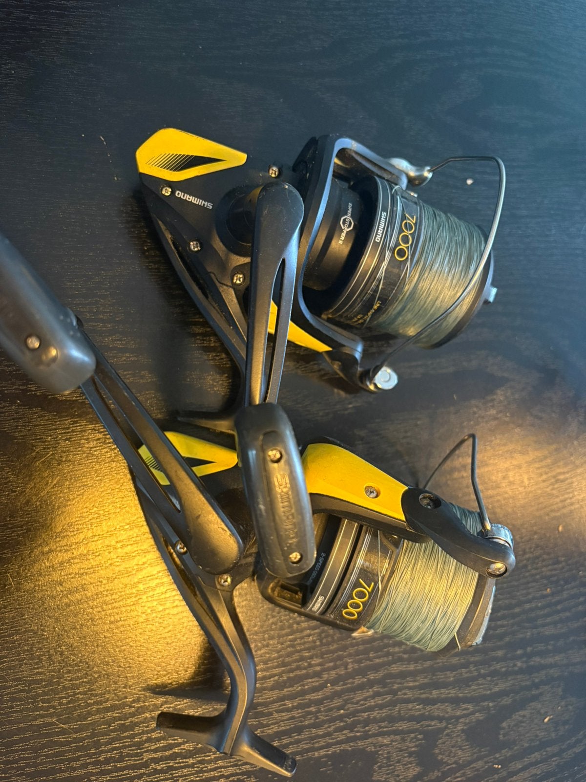 Shimano beastmaster xsa 7000 2 stuks, Ophalen, Zo goed als nieuw, Molen